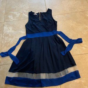 wal G navy blue dress size s